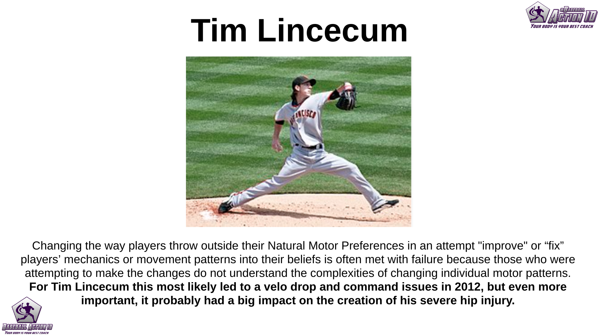 Tim Lincecum hurt with knee injury